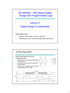 EE 459/500 – HDL Based Digital Design with Programmable Logic