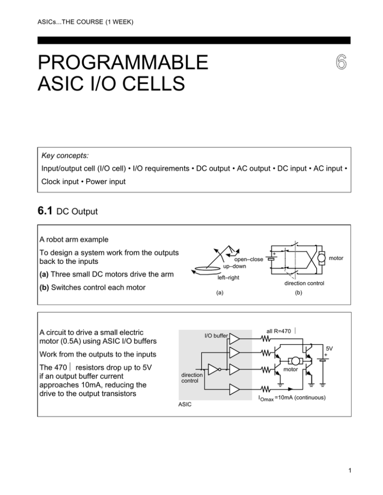 PROGRAMMABLE ASIC I/O CELLS 6