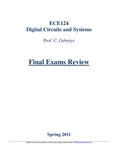 Final Exams Review