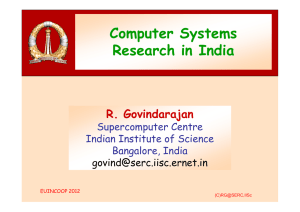 Computer Systems Research in India