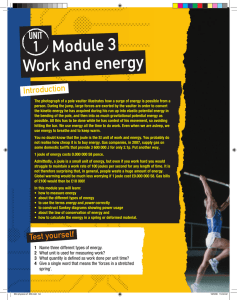 Module 3 Work and energy - Pearson Schools and FE Colleges