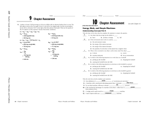 Chapter Assessment