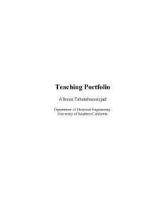 Teaching Portfolio - www-bcf.usc.edu