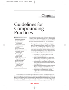 Guidelines for Compounding Practices