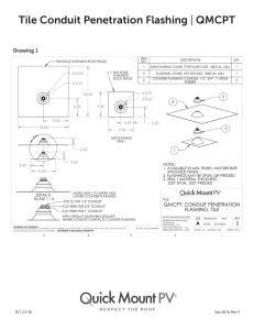 Tile Conduit Penetration Flashing | QMCPT