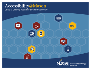 Guide to Creating Accessible Electronic Materials