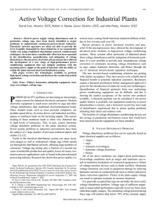Active voltage correction for industrial plants