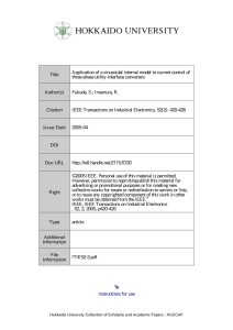 Instructions for use Title Application of a sinusoidal