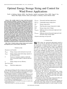 Optimal Energy Storage Sizing and Control for Wind Power