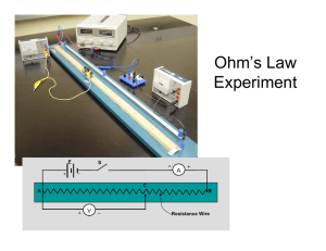Ohm`s Law Experiment