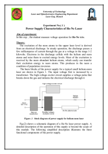 Power Supply Characteristics of He