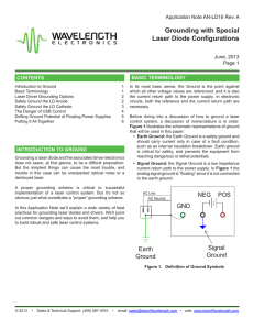 AN-LD16: Grounding with Special Laser Diode Configurations