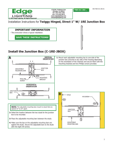 Install the Junction Box (C-1RE