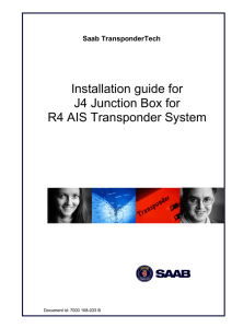 Installation guide for J4 Junction Box for R4 AIS Transponder
