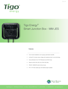 Tigo Energy® Smart Junction Box - MM-JES
