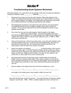 Troubleshooting Scale Systems Worksheet - Digi-Star