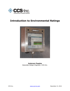 Introduction to Environmental Ratings