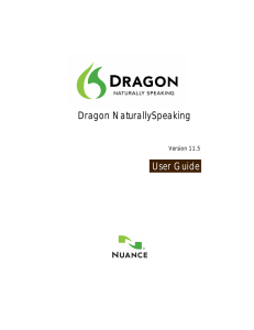 Dragon NaturallySpeaking User Guide