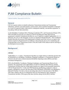 PJM Compliance Bulletin