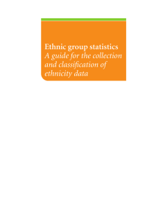 Ethnic Group Statistics: A guide for the collection and classification