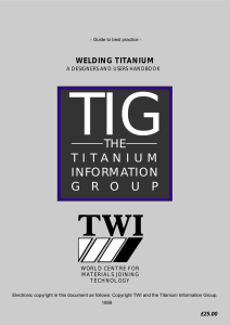 welding titanium