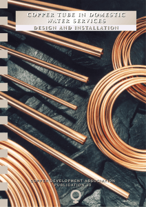 Copper Tube in Domestic Water Services
