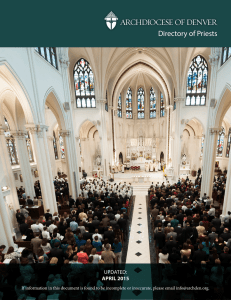 Directory of Priests - Archdiocese of Denver