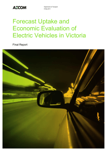 Forecast uptake and economic evaluation of electric vehicles in