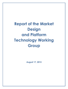Market Design and Platform Technology (MDPT) Final Report
