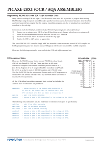 PICAXE-28X1 (OCR / AQA ASSEMBLER)