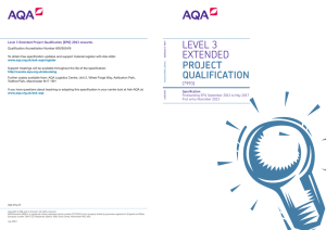 AQA EPQ Specification