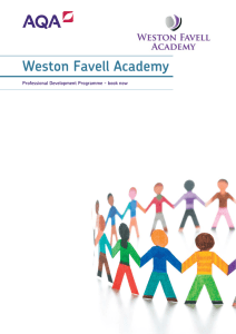 AQA Minutes Template - Weston Favell Academy