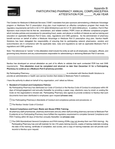 PARTICIPATING PHARMACY ANNUAL COMPLIANCE/FWA