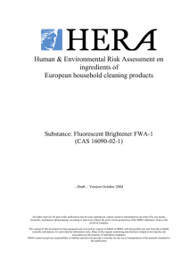 Instruction to authors of HERA risk assessments