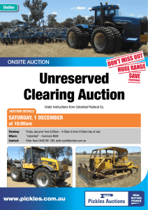 Unreserved Clearing Auction