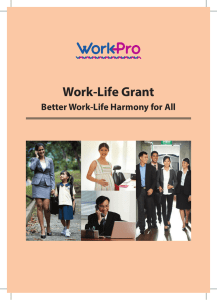 Work-Life Grant - Ministry of Manpower