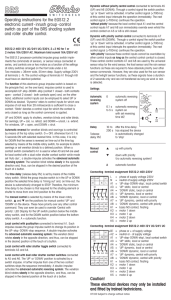 Operating instructions for the EGS12.2 electronic current