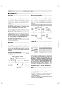 Azbil Limit Switch SL1 Tech Guide