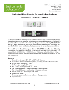 Professional Phase Dimming Drivers Manual