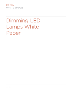 Dimming LED Lamps White Paper