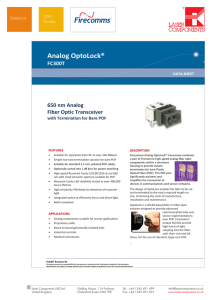 Analog OptoLock® - Laser Components
