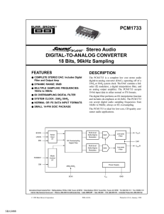 Stereo Audio Digital-To-Analog Converter 18