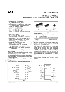 Triple 2-channel analog multiplexer/demultiplexer