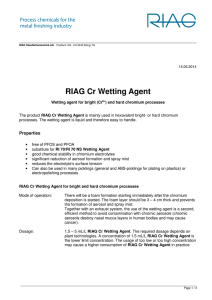 RIAG Cr Wetting Agent - AHC Oberflächentechnik