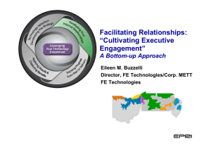 Slide Presentation: Facilitating Relationships: Cultivating Executive