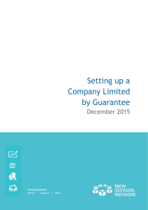 Setting up a Company Limited by Guarantee