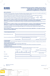 Limited Company/Limited Liability Partnership or Charitable