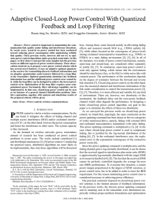 Adaptive Closed-Loop Power Control With Quantized Feedback and