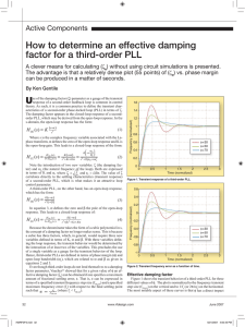 How to determine an effective damping factor for a third