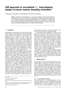 LMI approach to normalised HN loop